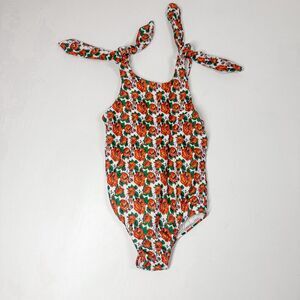 Cash & Company Swim Wear Girls Toddler 2T Floral Adjustable Tie Top One Piece